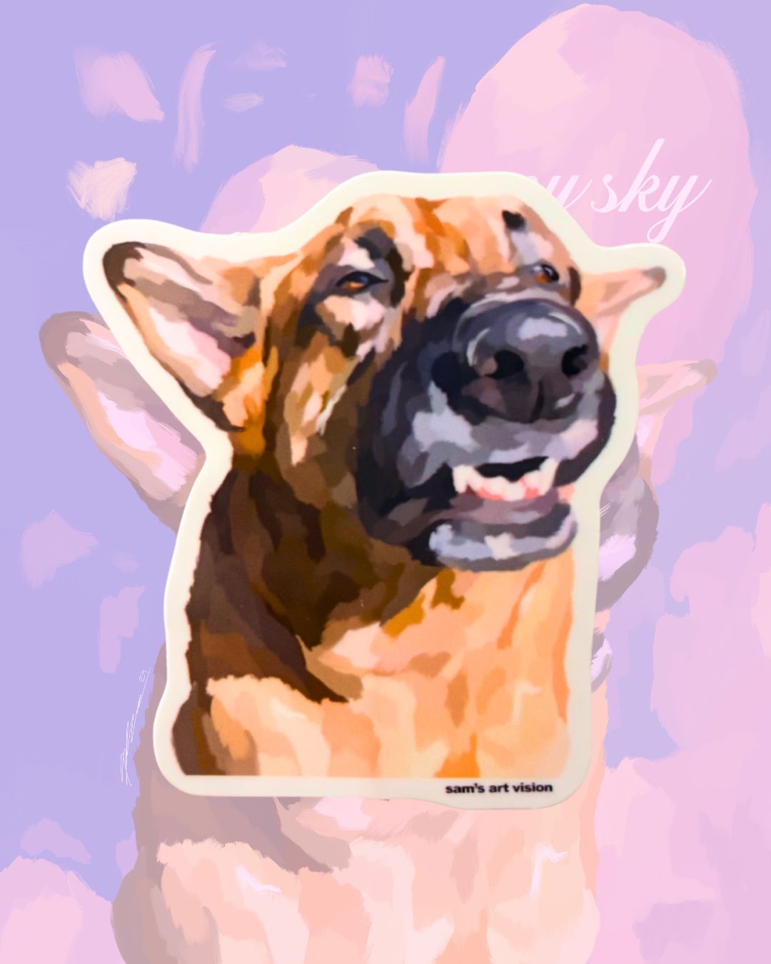 "Sky" Sticker