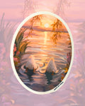 "Sunrise Pond" Sticker