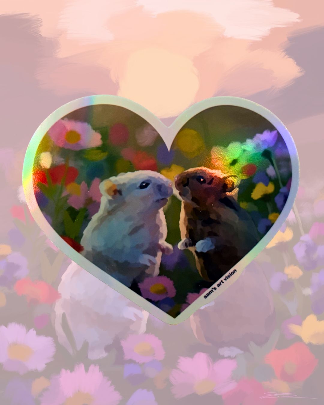 "Best Friends" Sticker Holographic