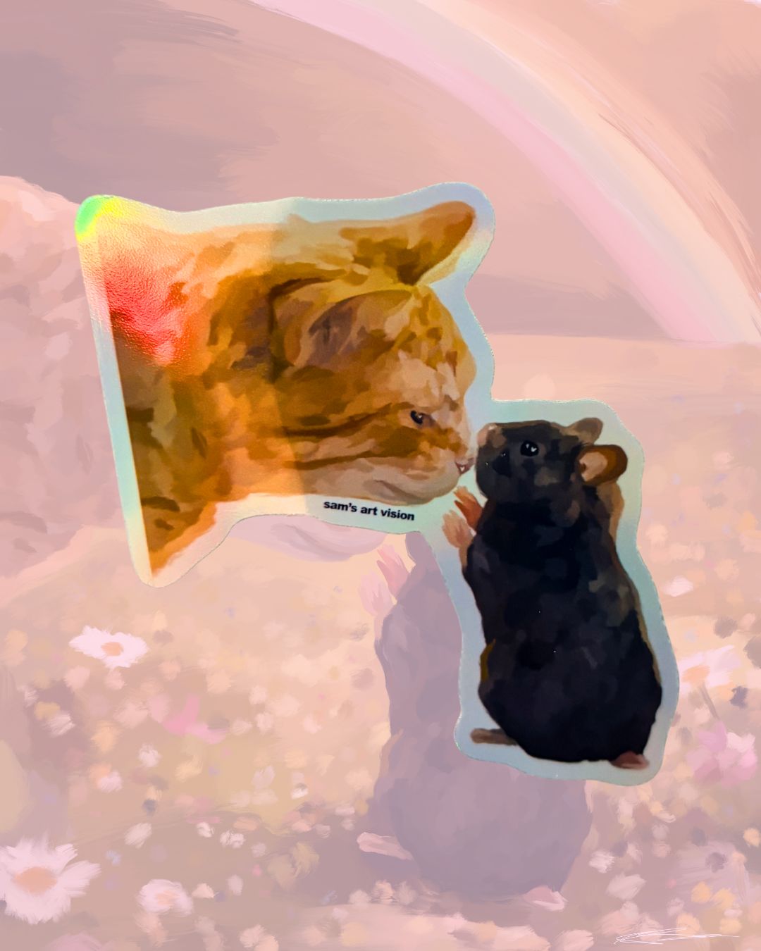 "Sweet Touch" Sticker Holographic