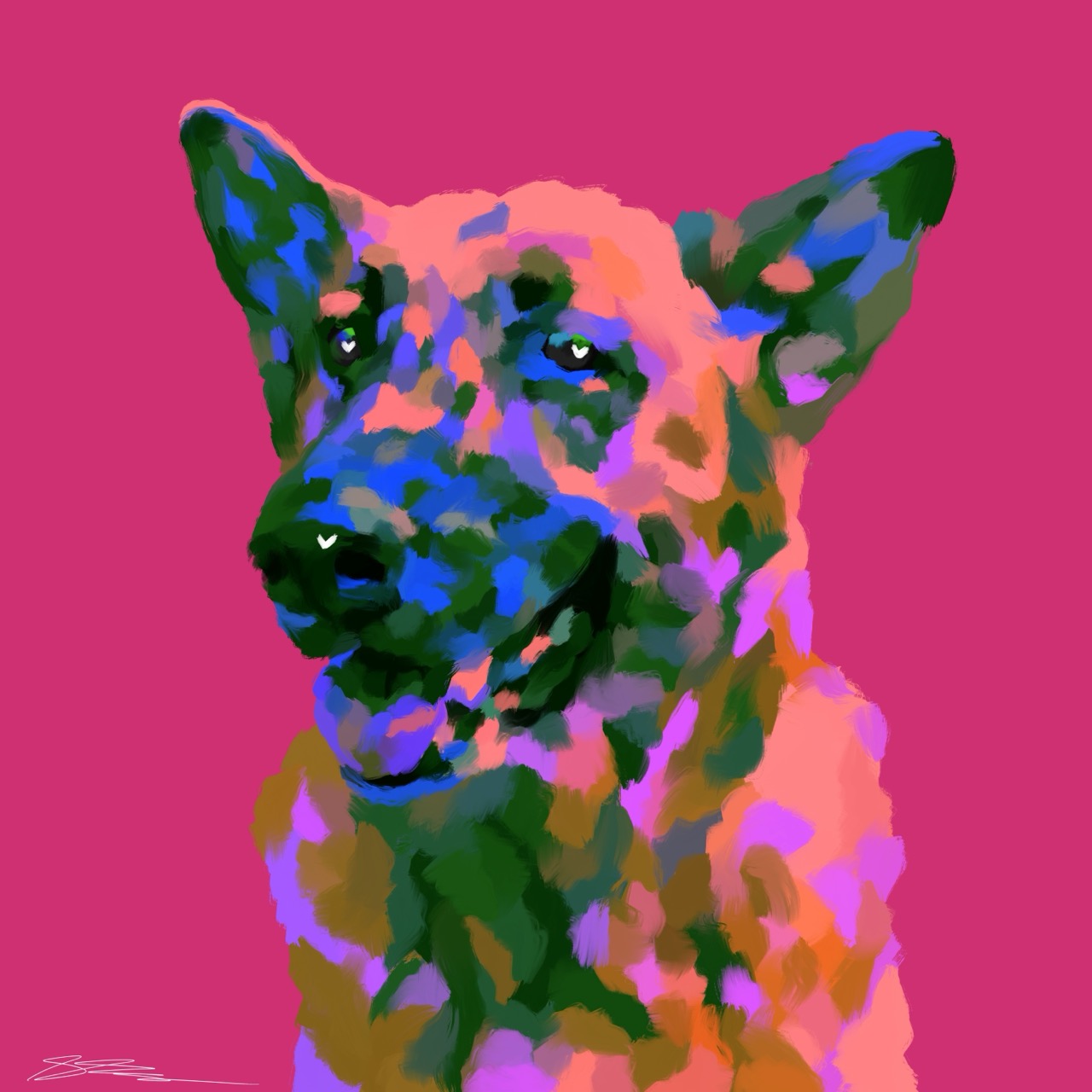 Mini Colourful Pet Portrait
