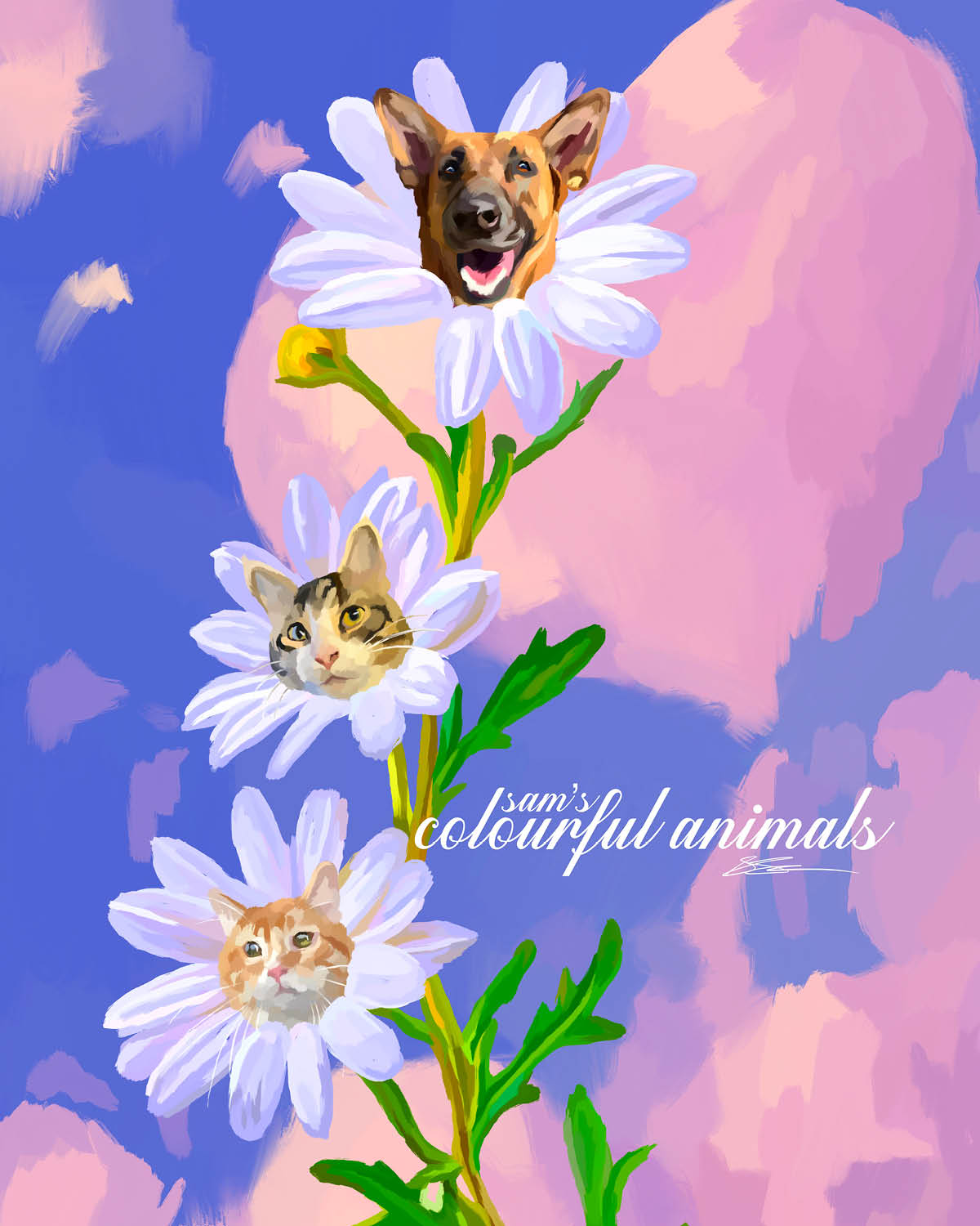 SAMS COLOURFUL ANIMALS - a printable colouring book